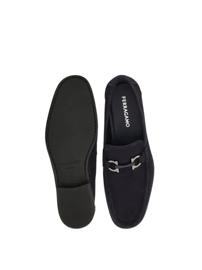 Ferragamo Grandioso Loafers In Blue