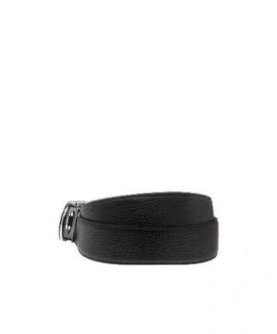 Ferragamo Double-sided Adjustable Waist Belt In Black