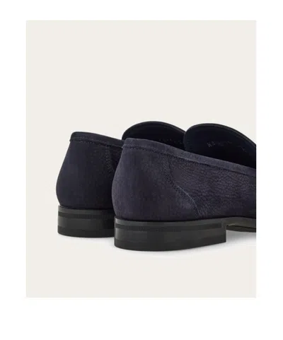 Ferragamo Grandioso Loafers In Blue