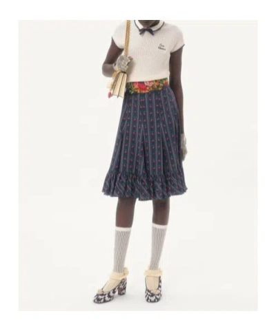 Valentino Cotton Tops With Bow Detail And Cap Sleeves