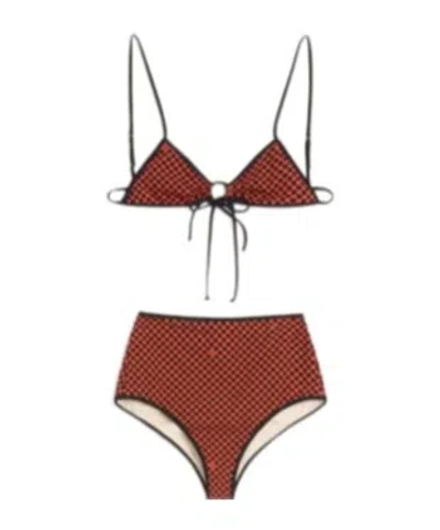Valentino Bikini In Lycra Stampa Plus De Pois