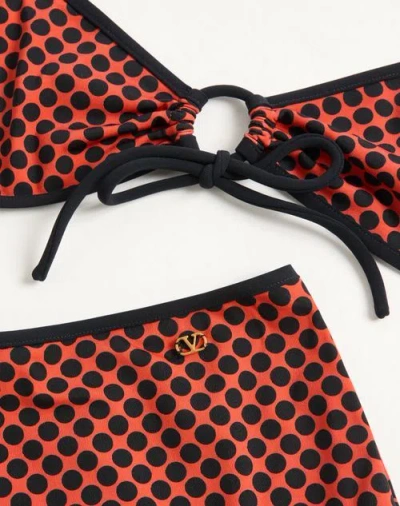 Valentino Bikini In Lycra Stampa Plus De Pois
