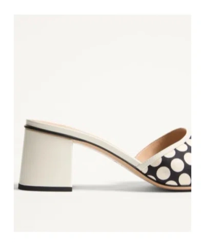 Valentino Garavani Sandalo Slide Vlogo Signature In Tessuto Plus De Pois 60mm In Multi