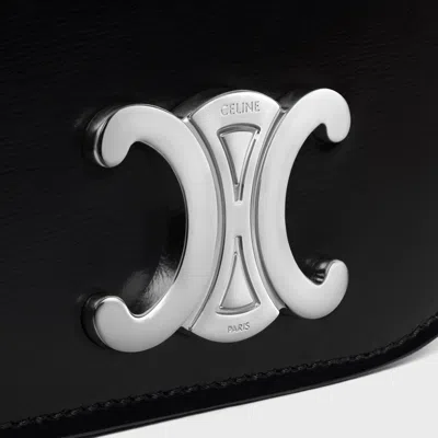 Celine Mini Crossbody Bag Triomphe In Shiny Calfskin