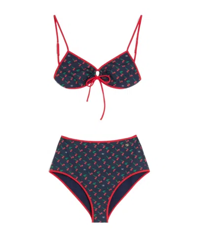 Valentino Cherryfic Printed Lycra Bikini Set
