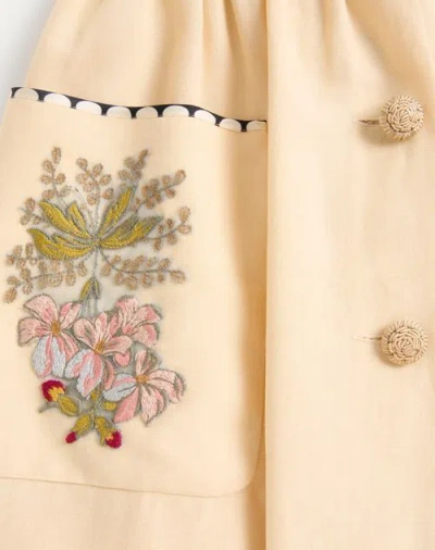 Valentino Embroidered Long Skirt