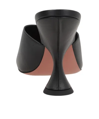 Amina Muaddi 90mm Lupita Sculpted Heel Sandals