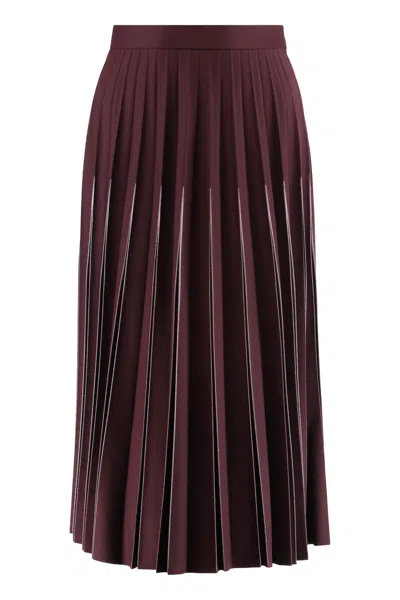 Bottega Veneta Flared High-waisted Midi Pleated Skirt