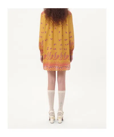 Valentino Printed Cotton Muslin Shirt Dress In Multi