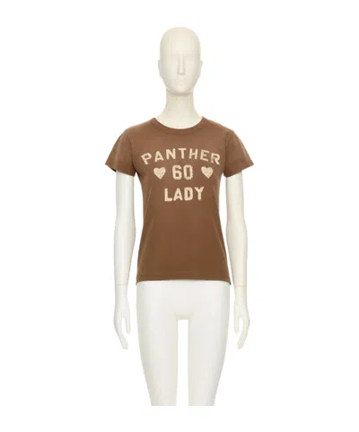 Valentino T-shirt En Coton Femme Noisette Xs