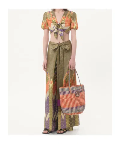 Valentino Elastic Waist Casual Pants