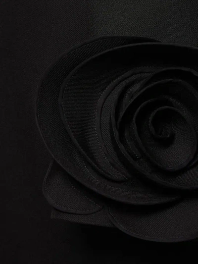 Valentino Crepe Couture Dress In Black