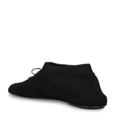 Totême Knitted Lace-up Flat Shoes