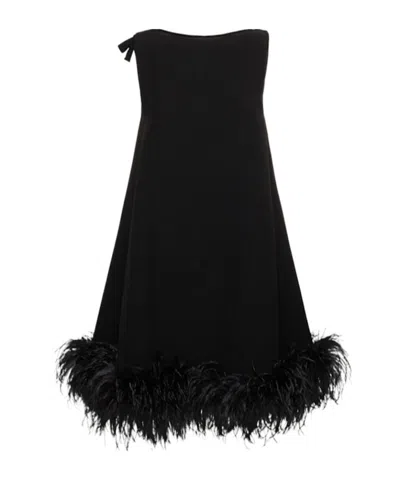 Valentino Black Sleeveless Crewneck Mini Dress