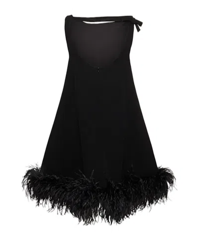 Valentino Black Sleeveless Crewneck Mini Dress