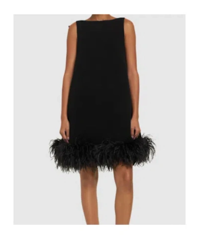 Valentino Black Sleeveless Crewneck Mini Dress