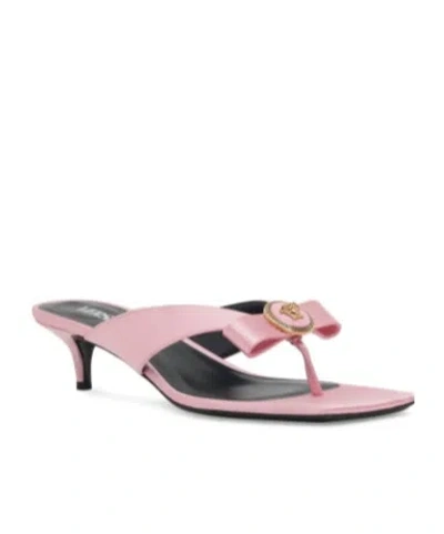 Versace Herringbone High Heel Flip-flops
