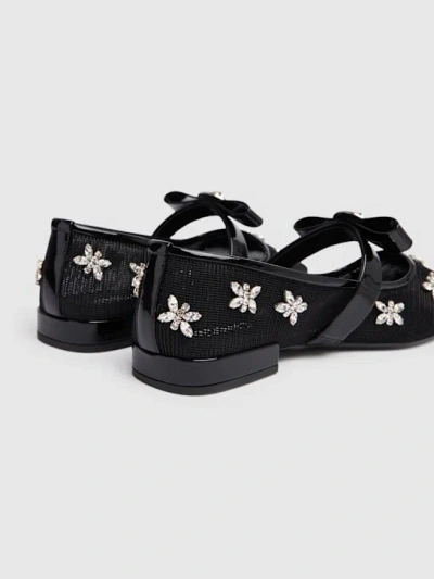 Versace Mesh Ballet Flats