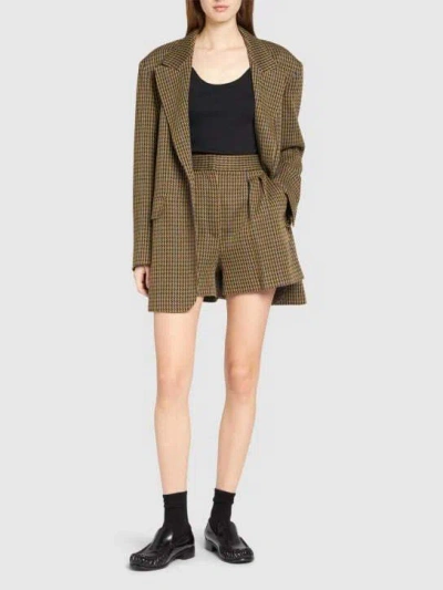 Max Mara Houndstooth Shorts