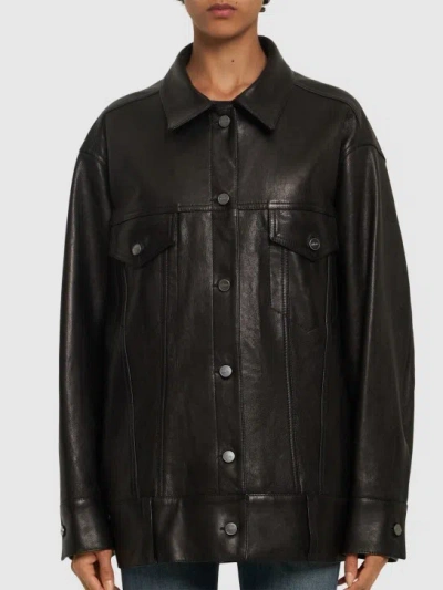 Khaite Button Leather Jacket