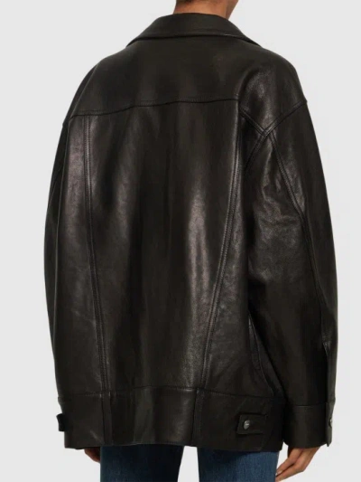 Khaite Button Leather Jacket