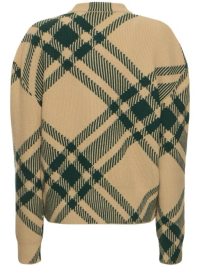 Burberry Plaid Long-sleeved Cardigan