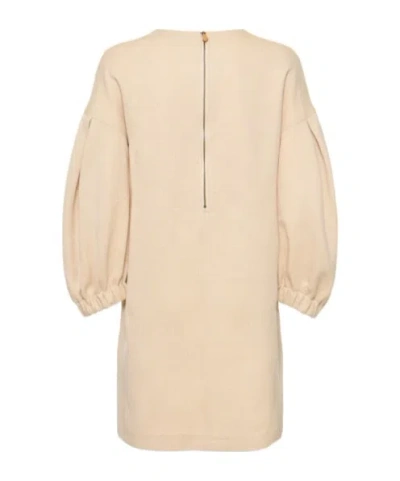 Max Mara Draw Rope Plain Knitted Mini Dress