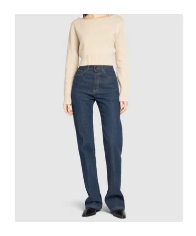 Max Mara Rib Knitted Short Sweater