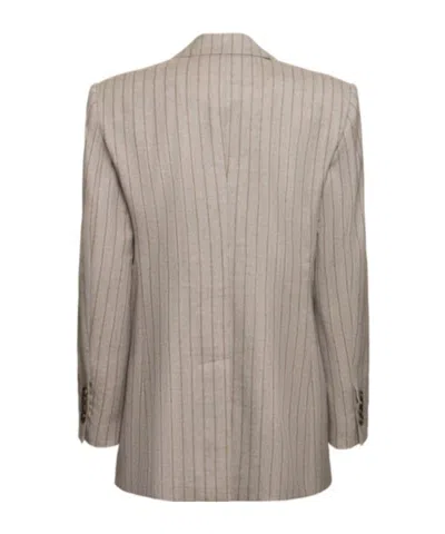 Brunello Cucinelli Pinstripe Double-breasted Blazer