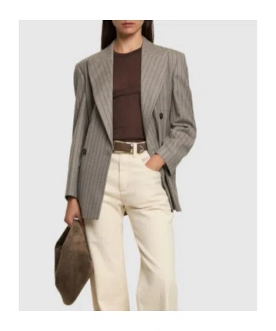Brunello Cucinelli Pinstripe Double-breasted Blazer