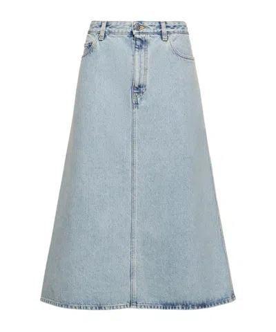 Totême Denim Midi Skirt
