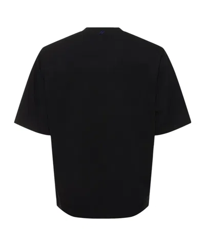 Burberry T-shirt With Round Neck And Short Sleeves In Black
