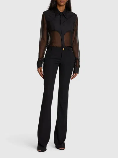 Balmain Translucent Design Shirt
