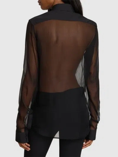 Balmain Translucent Design Shirt