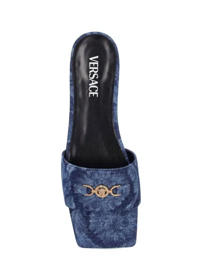 Versace Denim Flats