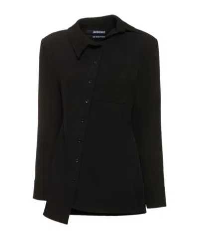 Jacquemus La Chemise Pablo Shirt And Blouse Black