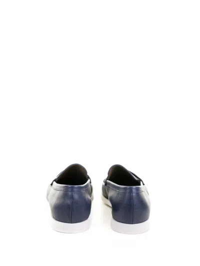 Fratelli Rossetti Blue Leather Moccasin