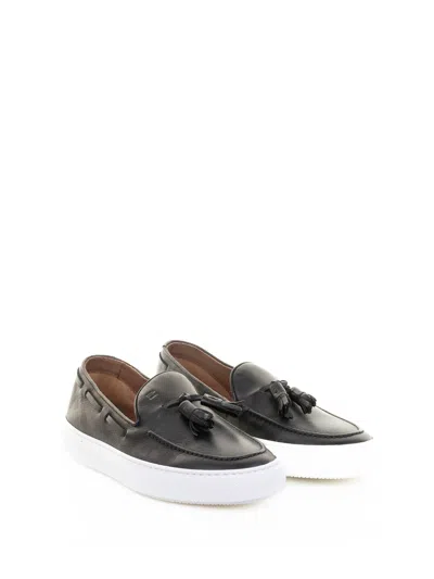Fratelli Rossetti Tassel-detail Leather Loafers In Black
