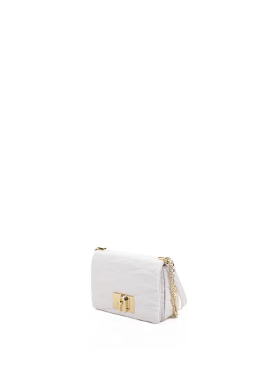 Furla S 1927 Shoulder Bag In White Leather