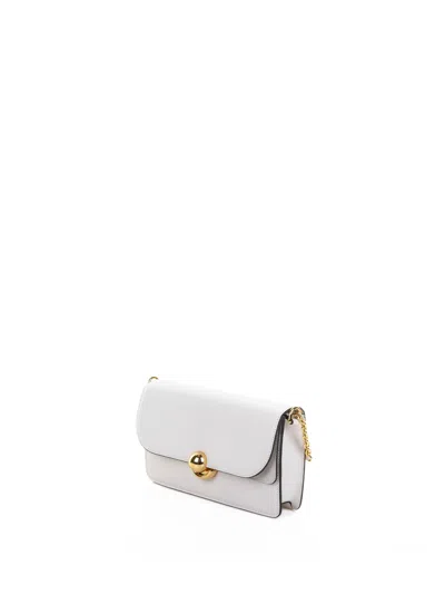 Furla S Shoulder Bag In White Leather