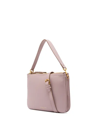 Gianni Chiarini Pink Frida Shoulder Bag In Matte Leather