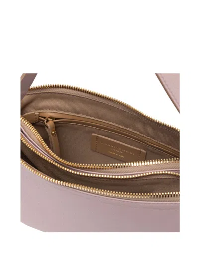 Gianni Chiarini Pink Frida Shoulder Bag In Matte Leather