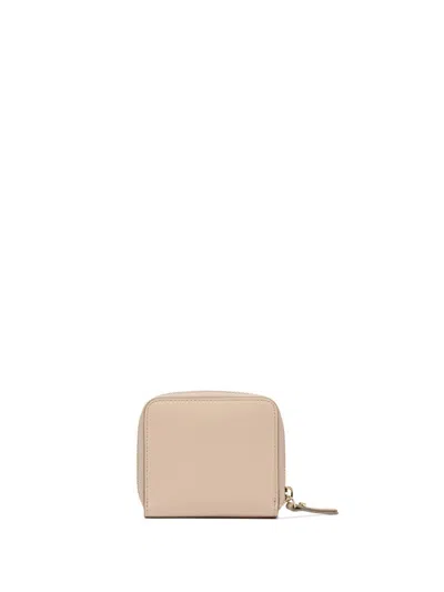 Gianni Chiarini Wallets Small Cream Cowhide Wallet