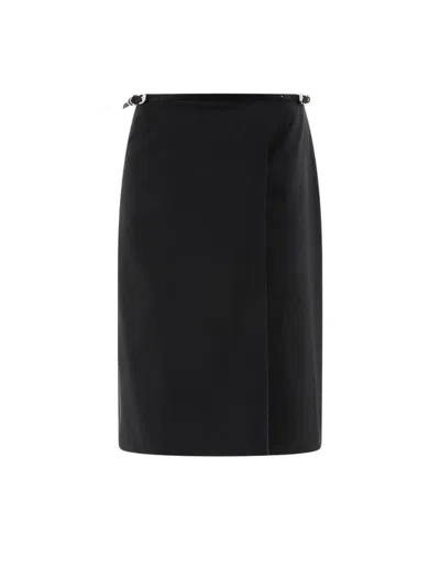 Givenchy Rebellious Wrap Skirt With Belted Waist