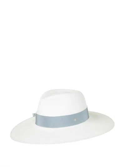 Helen Kaminski White Vitoria Wide Brim Hat