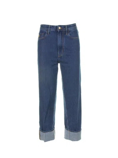 Jacob Cohen High Waist Boyfriend Jeans With Cuff