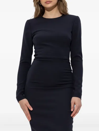 Victoria Beckham Long-sleeve Fitted T-shirt Dress