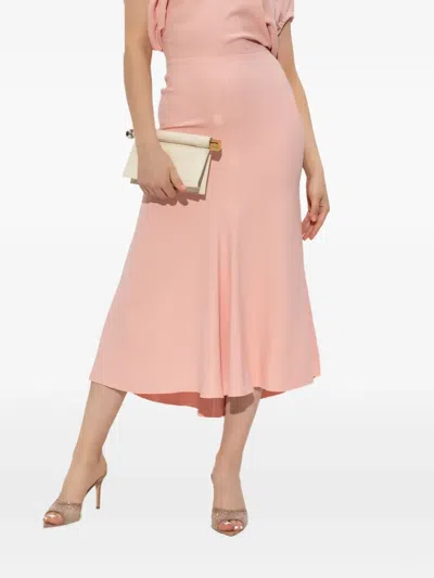 Victoria Beckham Puff-sleeved Midi Dress