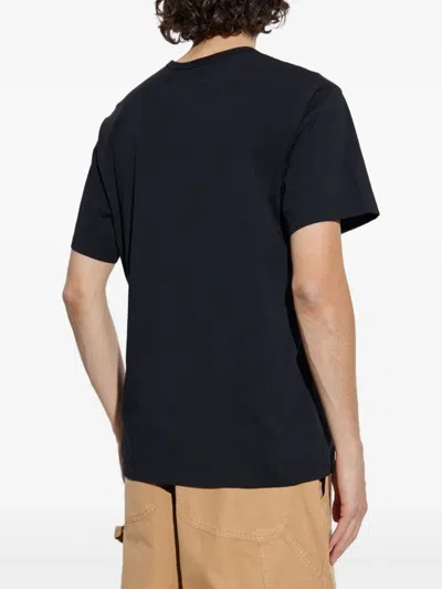 Mm6 Maison Margiela Numeric Signature Mm6 T-shirt Black In Black