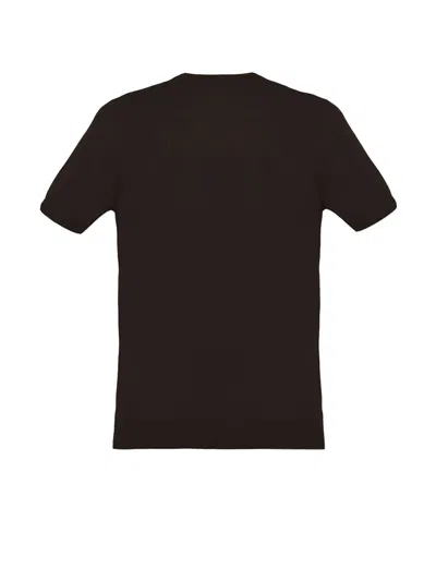 Malo Brown Crew-neck T-shirt In Cotton
